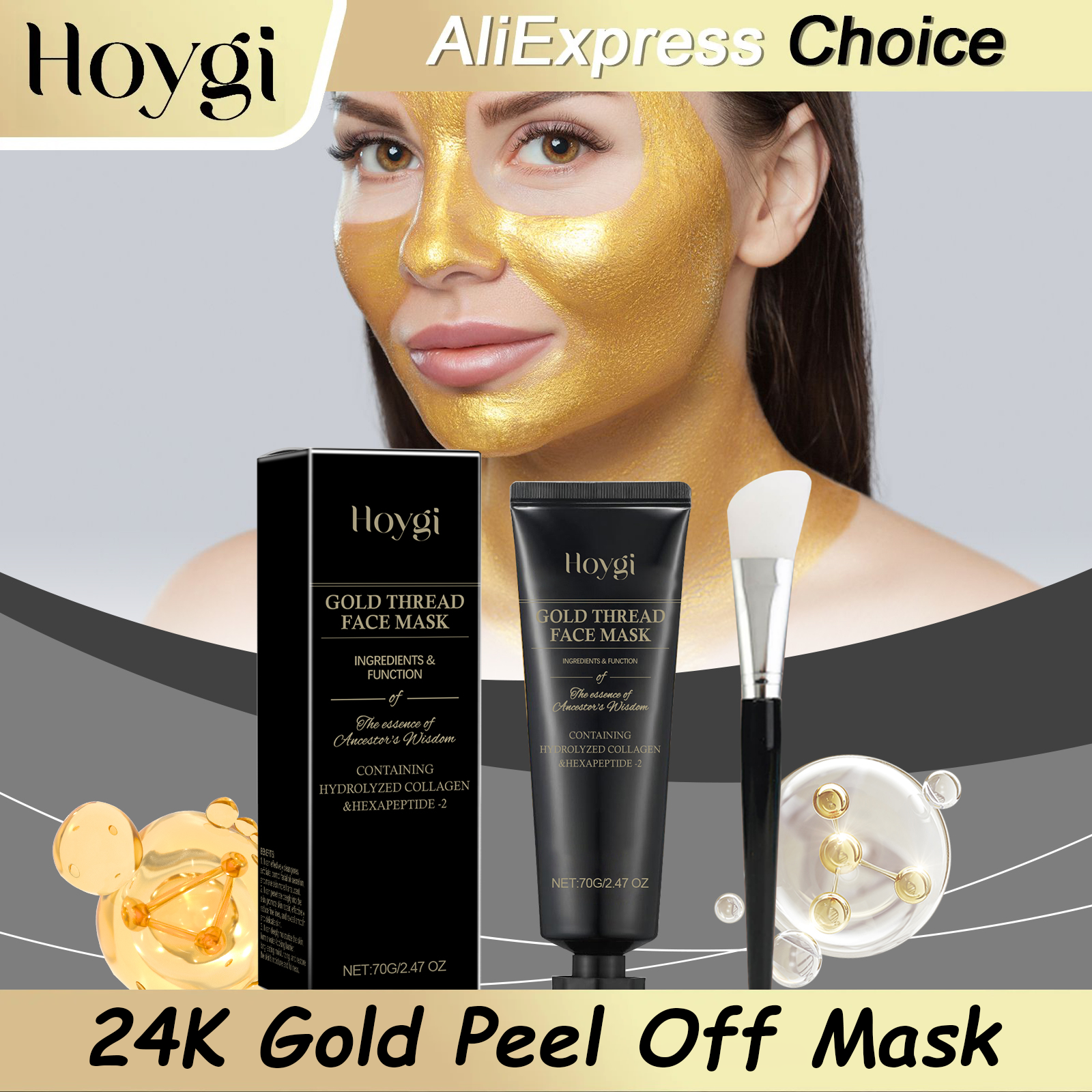 Luxury Skincare Mask - HOYGI 24K Gold Peeling Face Mask
