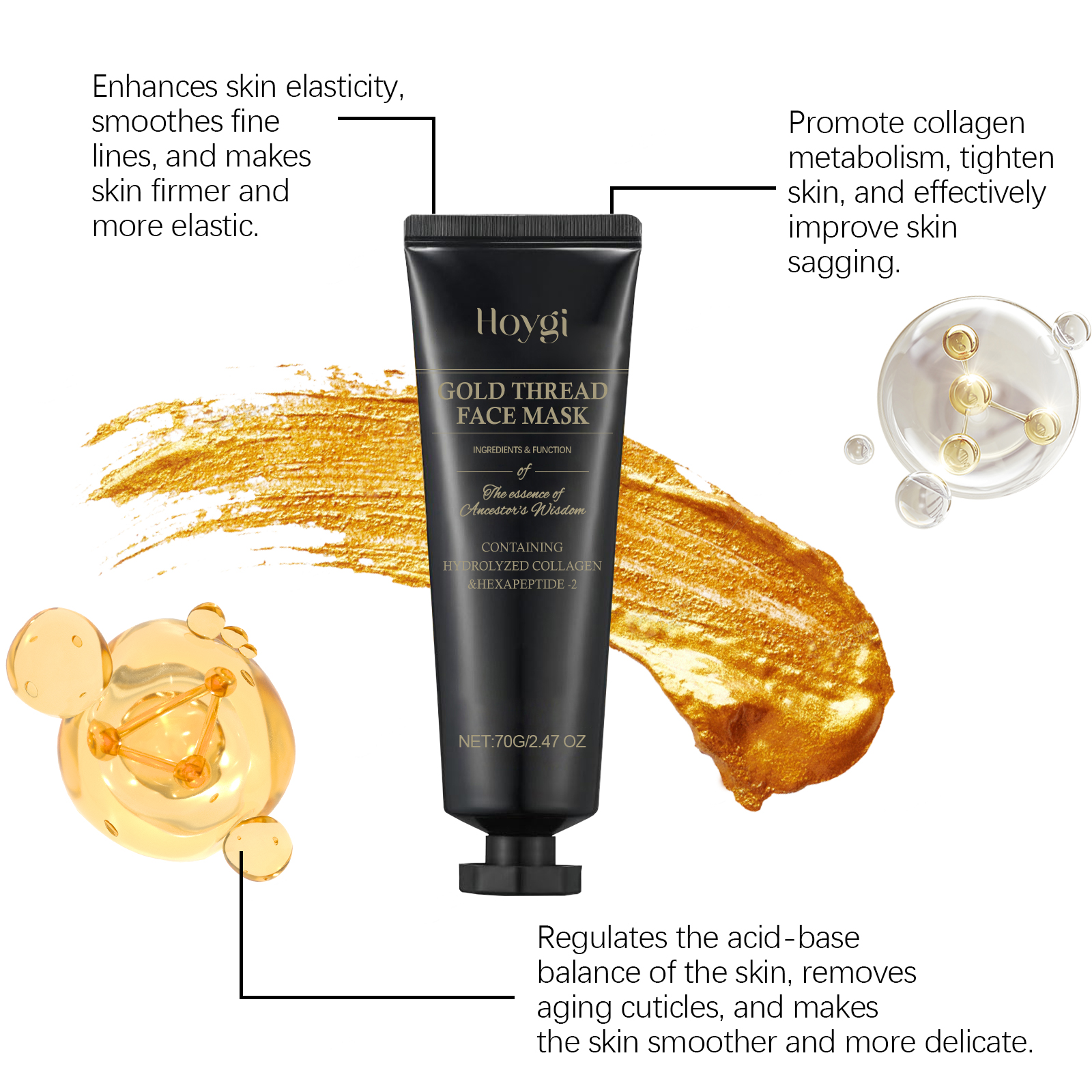 HOYGI 24K Gold Peeling Face Ma – Luxury Skincare Mask Bewertung und Preis