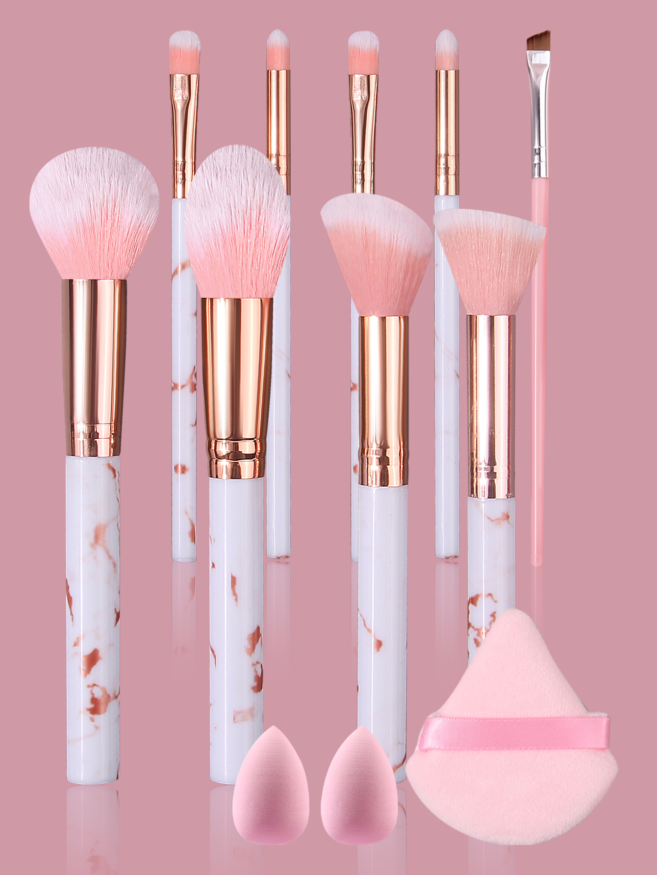 Luxury Pink Marble Makeup Brus – Luxury Skincare And Makeup Brands Bewertung und Preis